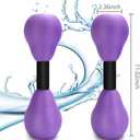 Carperipher Aquatic Dumbells,2Pcs Foam Water Weights Aerobic Exercise Fitness Equipment Dumbbells, Pool Resistance Swimming Training for Men/Women Weight Loss, Beginner Swimming Training
