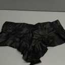 Floerns Women's Plus Size Leather Ruffle Hem Rave Booty Shorts Hot Pants Dance Shorts Size XL