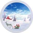 Round Photo Frame Wooden Wall Hanging Picture Frames for Home Office Wall Decor (White, 10 inch)