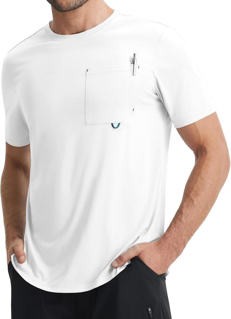 baleaf Men's Short Sleeve Sun Shirts UPF 50+ Quick Dry