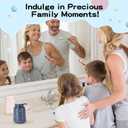 Blue Resin Star Soap Dispenser - 12 oz Refillable Liquid Hand Soap Lotion Dispenser With Large Pump - Perfect For Bathroom, Kitchen & Gifts