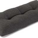 Bench Cushion for Indoor Furniture 36"x14"x4" Dark Grey 1 Pack