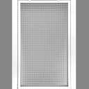 HVAC Premium 16" x 20" Cube Core Eggcrate Return Air Filter Grille for 1" Filter - Aluminum - White [Outer Dimensions: 18.5" x 22.5"]