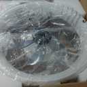 Ceiling Fans with Lights and Remote, 20'' Low Profile Flush Mount, 6 Wind Speeds, Modern Dimmable LED Ceiling Fan, Smart Ceiling Fan for Bedroom, Kids Room (White)