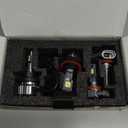 YCLL Compatible For Ford F150 2004-2014 Light Combo,9008/H13 High Low Beam 9145/H10 Lights,6500K White,500% Brightness,9008 9145 Light Bulbs,70W, 4 Pack