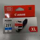 Canon CLI-251XL Genuine Cyan Ink Tank, Compatible with MG6320, IP7220 & MG5420, MX922, MG5520, MG6420, MG7120, iX6820, iP8720, MG7520, MG6620, and MG5620 Printers