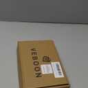 VEBOON Men's Polo Shirts Long and Short Sleeve Cotton Blend Heather Moisture Wicking Casual Collared Shirts (Black Heather-002), Large 