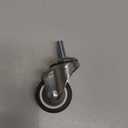 AAGUT 2" Stem Casters, Screwed Bolt Imperial Units 5/16" x 18 x 1, Swivel Caster with Brake Lock No Noise Castors, Set of 1