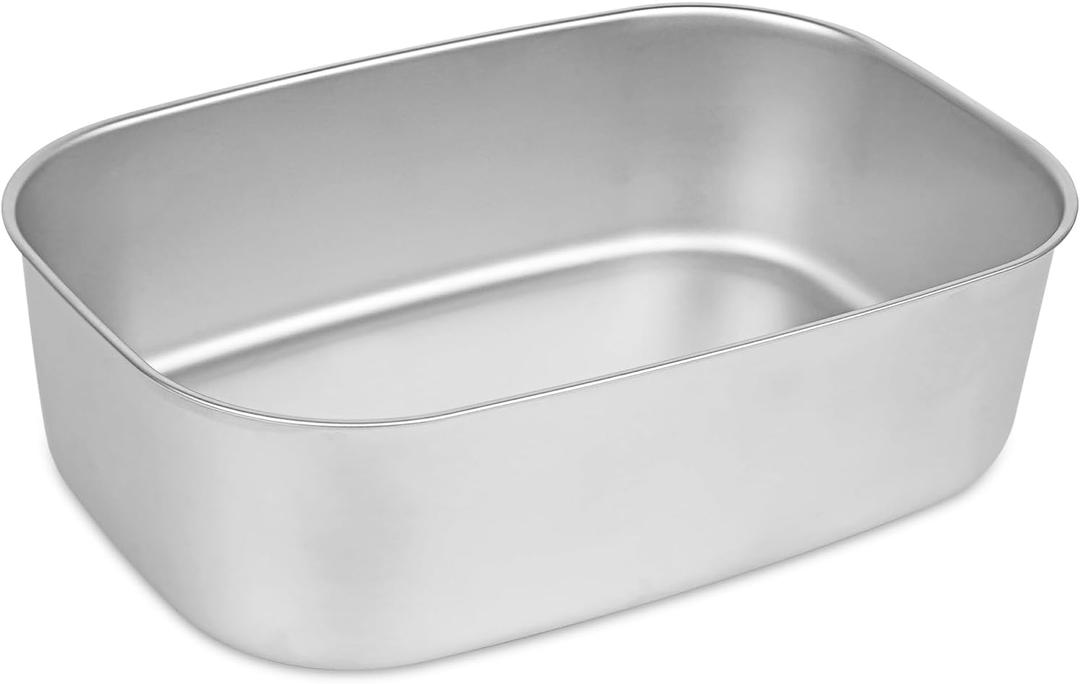 Linkidea 304 Stainless Steel Electric Lunch Box Inner Container, Not Compartments Removable Reusable Tray, 1.5L Food Replace Container Compatible with 1.5L SOHIDA Electric Lunch (Silver)