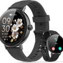 Smart Watch for Women, 1.27" HD Fitness Tracker with Bluetooth Calls(Answer&Make) IP68 Waterproof Smartwatch Compatible IOS/Android,100+ Sport Modes Watch with Heart Rate/Sleep Monitor Pedometer Black