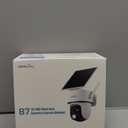 wansview Solar Camera Outdoor Wireless-2K 360PTZ Cameras for Home Security with Dual Lens, Solar Panel/Battery Powered, PIR Detection, Color Night Vision, 2.4Ghz Wi-Fi Only, Works with Alexa, B7 1P W