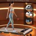 Walking Pad Treadmill with 15% 12-Level Auto Incline & UI Screen, Trisomy 3.5HP Foldable Under Desk Treadmill with Bluetooth Speaker, Portable Treadmills for Home Office 450LBS, Remote, RGB Light