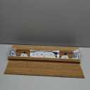 LazBlinds No Drill Bamboo Roman Shades, 20" W x 48" H, Star-Brown