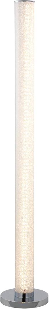 Ore International HBL2111 LED Illuminari White Crystal Sandrocks Column Floor Lamp, Clear