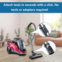 Telescoping Stainless Steel Vacuum Extension Wand Compatible with Miele C1 C2 C3 Central Vacuum Cleaner Attachment