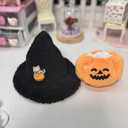 2 x 17cm Clothes Set(NO Doll), Hat & Overalls Set for 17cm Accessories Suit, Cute Clothes for Dress up Unique Style, Stylish Adorable Dolls Clothes Accessories (Little Pumpkin) (Pink)