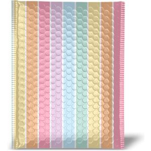Pretty Package Store 4x7 Designer Bubble Poly Mailer 25 Pack Heavy Duty Waterproof Self Seal Shipping Bags for Small Business Large Mailing Envelopes Bulk Tear Resistant Padded