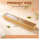 2PCS Mahjong Tile Case with Acrylic Lid for 1.2'' American Tiles (Bamboo)