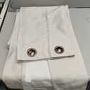 H.VERSAILTEX Linen Blackout Curtain 84 Inches Long for Bedroom/Living Room Thermal Insulated Grommet Linen Look Curtain Drapes Primitive Textured Burlap Effect Window Drapes 1 Panel - Heather Ivory