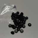 uxcell 50 Pcs Rubber Grommets, 6mm ID 8mm Drill Hole Double Sided Hollow Firewall Hole Plugs Round Electrical Wiring Gasket, Black