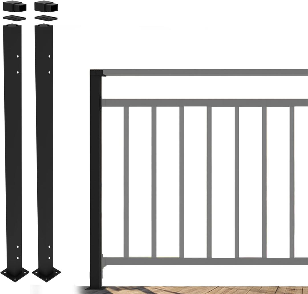 CR Fence & Rail V2 (ONLY) Top Rail Guard Rail End Post (NOT Compatible with Any Other System)