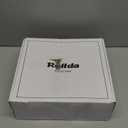 Rollda Cowboy Boots for Women Cowgirl Boots Embroidered Knee-High Western Boots Pointy Toe with Chunky Heel (8, Tan)