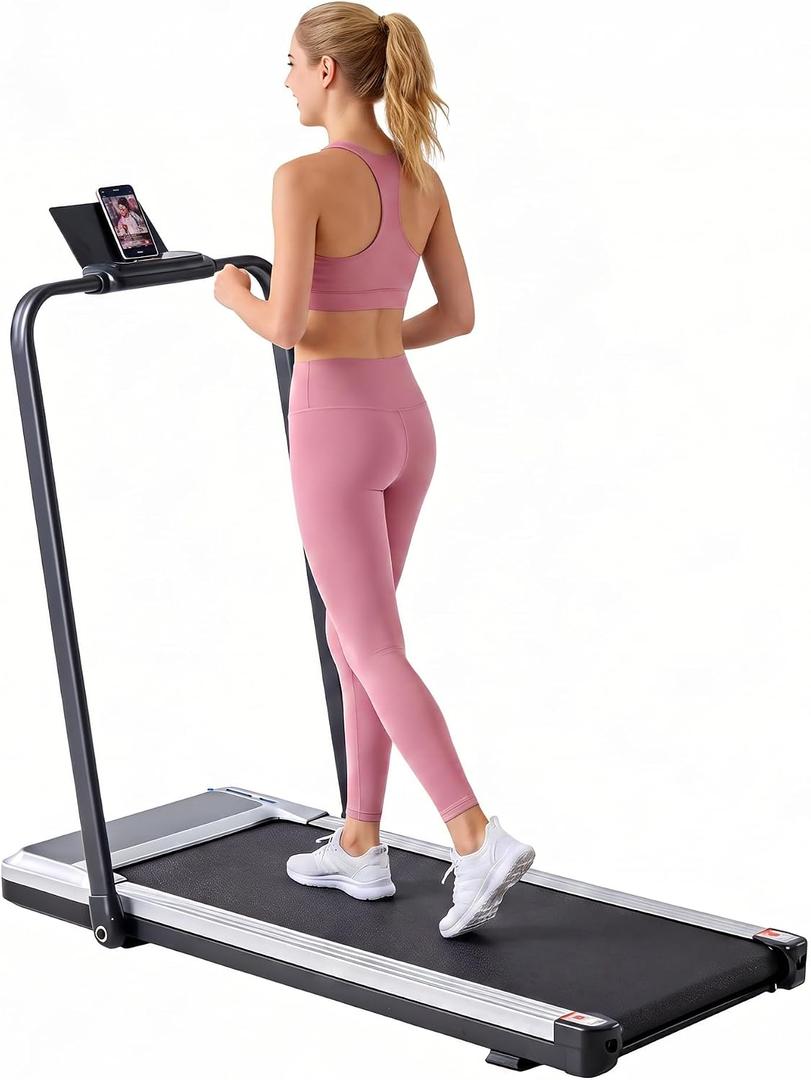 Walking Pad Treadmill for Home, Lightweight Walk Machine with Remote Control and LED Display, Portable Treadmill Under Desk for Walking, Jogging, Running
