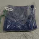 decorUhome Faux Fur Throw Pillow Covers 18x18 Set of 2, Decorative Soft Plush Striped Couch Pillow Covers with Velvet Back for Sofa, Bed, Living Room, Blue (18" x 18" (Pack of 2), Blue)