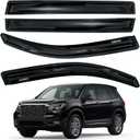 AUXKO Rain Guards for Honda Passport 2019-2025, Window Vent Visors Accessory - Tape-On Rain Guard Window Visor for Honda Passport, Easy Install Car Side Window Wind Deflectors & Visors Smoke Black