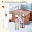 Talandale 50 Pcs 4 oz Potion Bottles with Cork - Clear Plastic Sand Art Bottles for DIY Wedding Party Favors