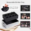 Rolling Makeup Case with Lid Portable Cosmetology Case on Wheels
4 in 1 Large Cosmetic Trolley Organizer Travel for Hairstylist Artist Nail Beauty Salon Barber Cart Trunk, Load