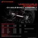 A-Premium CV Axle Shaft Assembly Compatible with Toyota Camry 2003-2006, Highlander 2004-2007, Solara 2004-2008 & Lexus RX330 2004-2006, RX350 2007-2009, 3.0L 3.3L 3.5L, Front Left Driver Side