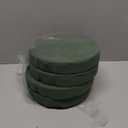 Pack of 4 FLOFARE Round Floral Foam Blocks for Fresh and Artificial Flowers, Each (8" X 1.5"), Dry & Wet Green Flower Foam for Flower Arrangements and Florist Supplies