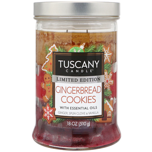 Tuscany Candle Limited Edition 18 0z Gingerbread Cookies