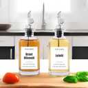 Pafusen 2 Pack Liquor Pour Spout, Auto Flip Olive Oil Dispenser Spout, Pour Spout for Liquor Bottles, Olive Oil Spout, Bottle Pourers for Alcohol Wine Syrup Home Bar Accessories Silver