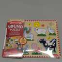 Melissa & Doug Farm Animals Sound Puzzle - Wooden Peg Puzzle with Sound Effects (8 pcs)