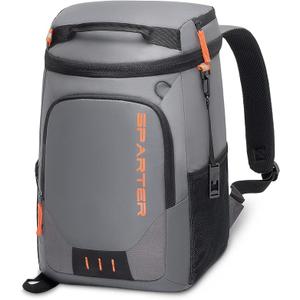 SPARTER Backpack Cooler Insulated Leak Proof 30/45 Cans, 2 Insulated Compartments Thermal Bag, Portable Lightweight Beach Travel Camping Lunch Backpack for Men and Women