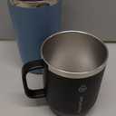 ThermoFlask Insulated Coffee Mugs, Set of 2, 355 and 474 ml, black and Green, Non-Slip Base, Splash Proof Lid