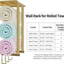 Towel Rack with Metal Shelf and 3 Hooks, Bethom Towel Racks for Bathroom Wall Mounted, Metal Gold Bath Towel Holder Storage Wall for Small Bathroom