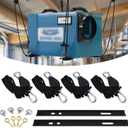 Dehumidifier Hanging Kit for Crawl Space & Basement  300 Lb. Capacity | Anti-Vibration Mounting Brackets to Reduce Noise, Secure Hanging Dehumidifier Kits (Easy Install)