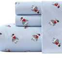 Nautica - Queen Sheet Set, Brushed Flannel Bedding Set, Soft & Cozy Room Essentials, Oeko-Tex Certified (Queen) Pattern May Vary