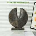Modern Abstract Round Decorative Sculpture , Dining Living Room Desk Decor,Geometric Home Decor Statues,Shelf Top Decor Aesthetics,making it perfect for placing coffee tables or office shelves