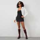 Modatope Platform Knee High Boots Square Toe Chunky Heel Boots for Women Side Zipper Block Heel Womens Heeled Boots (7)