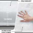 Fluffyrug White Shag Area Rug 9x12: Large for Living Room - Big Plush Fuzzy Carpet(White, 9x12 Feet)