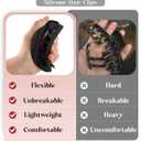 3Pcs Silicone Hair Clips Flexible Claw Clips for Women Cloud Clip Bendable Large Hair Claw Clip