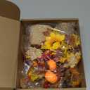 2 Pcs Thanksgiving Fall Table Decorations Centerpiece for Table Maple Leaf Fall Decor for Home Artificial Flower Pumpkin with Rattan Flower Basket for Indoor Thanksgiving Gifts(Vivid Style)