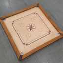Premium Carrom Board Set  33 x 33 Official Size Playing Board Including Carrom Men, Striker & Powder - Hardwood Edges for Better Rebound  Made in India  Great Value for All Players