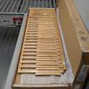 Bamboo Clothing Garment Rack 7 Tier Storage Shelf Coat Clothes Hanging Rack, Portable Wardrobe Closet Organizer With Top Shelf, Shoe Storage Shelves for Bedroom (Natural - 51.18 in)