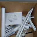 BONTEC Mobile TV Stand with Tilt Function, Rolling TV Stand for 23-60" LED, LCD, OLED TVs, Holds up to 88lbs, Max VESA 400x400mm, Adjustable Media Shelf (White, 17.1x15.1x53.1 in)