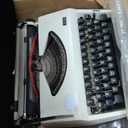 Manual Typewriter with Ribbon for Writers, Notes,Letters and Creative Writing, Fully Mechanical Retro Portable Typewriting Machine for Home and Office Vintage Decor, Classic Old Fashioned Collectible
